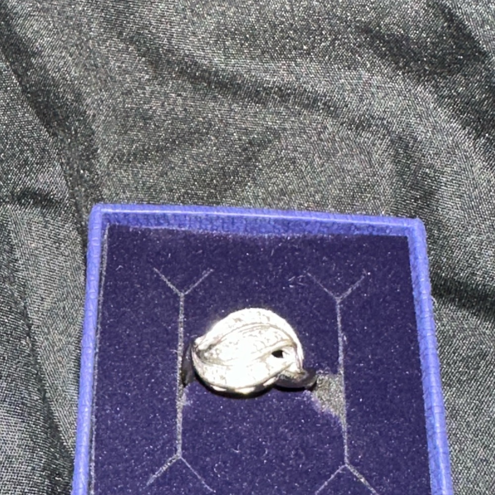 Silver Leaf Ring - image 1